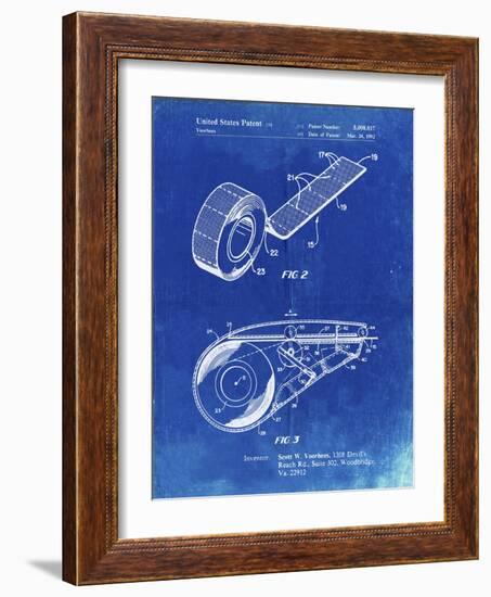 PP1133-Faded Blueprint White Out Tape Patent Poster-Cole Borders-Framed Giclee Print