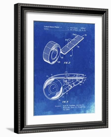 PP1133-Faded Blueprint White Out Tape Patent Poster-Cole Borders-Framed Giclee Print