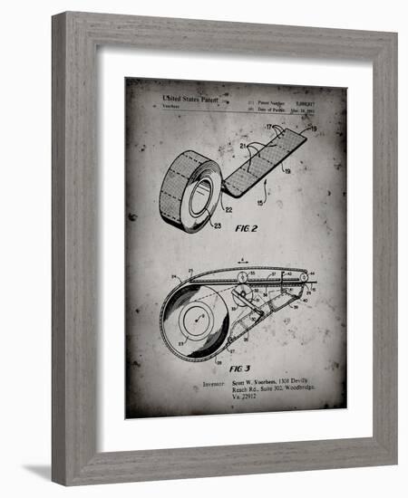 PP1133-Faded Grey White Out Tape Patent Poster-Cole Borders-Framed Giclee Print