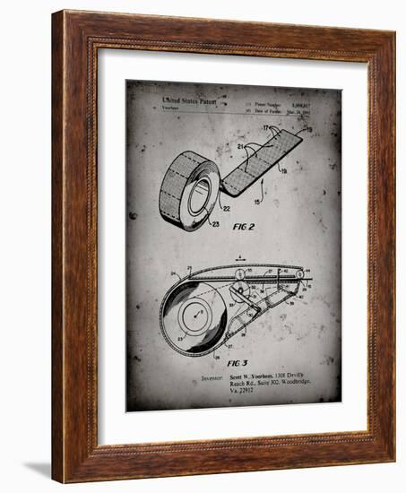 PP1133-Faded Grey White Out Tape Patent Poster-Cole Borders-Framed Giclee Print