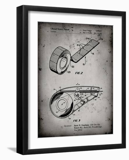 PP1133-Faded Grey White Out Tape Patent Poster-Cole Borders-Framed Giclee Print