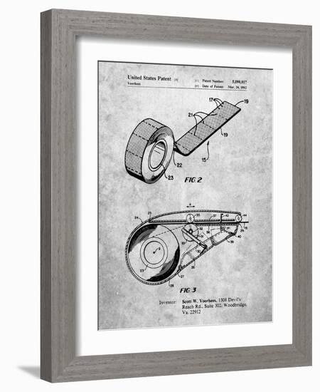 PP1133-Slate White Out Tape Patent Poster-Cole Borders-Framed Giclee Print