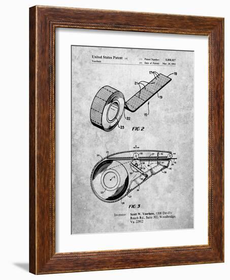 PP1133-Slate White Out Tape Patent Poster-Cole Borders-Framed Giclee Print