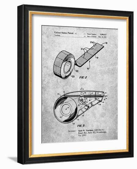 PP1133-Slate White Out Tape Patent Poster-Cole Borders-Framed Giclee Print