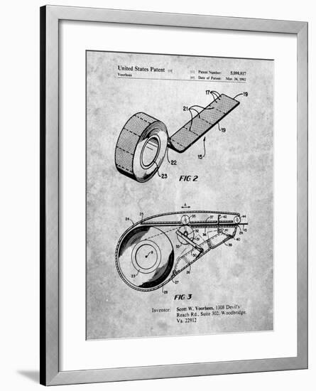 PP1133-Slate White Out Tape Patent Poster-Cole Borders-Framed Giclee Print