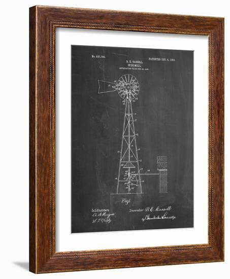 PP1137-Chalkboard Windmill 1906 Patent Poster-Cole Borders-Framed Giclee Print