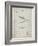 PP1178-Antique Grid Parchment Straight Razor Patent Poster-Cole Borders-Framed Giclee Print