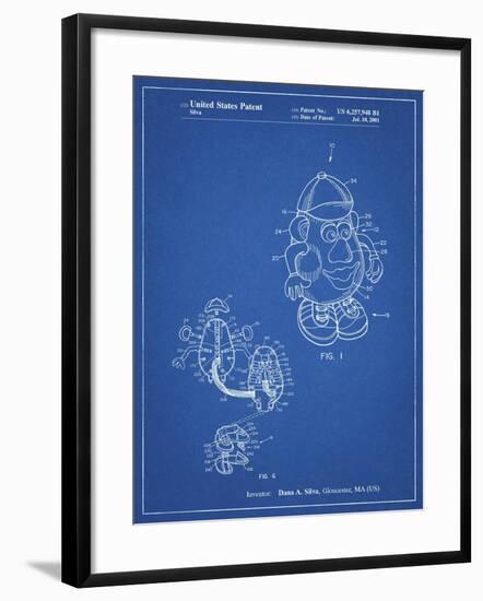 PP123- Blueprint Mr. Potato Head Patent Poster-Cole Borders-Framed Giclee Print