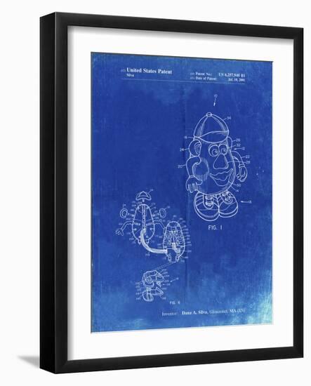 PP123- Faded Blueprint Mr. Potato Head Patent Poster-Cole Borders-Framed Giclee Print