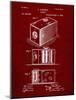 PP126- Burgundy Eastman Kodak Camera Patent Poster-Cole Borders-Mounted Giclee Print