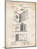 PP126- Vintage Parchment Eastman Kodak Camera Patent Poster-Cole Borders-Mounted Giclee Print