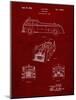 PP128- Burgundy Firetruck 1939 Patent Poster-Cole Borders-Mounted Giclee Print