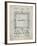 PP131- Antique Grid Parchment Monopoly Patent Poster-Cole Borders-Framed Giclee Print