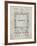 PP131- Antique Grid Parchment Monopoly Patent Poster-Cole Borders-Framed Giclee Print