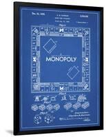 PP131- Blueprint Monopoly Patent Poster-Cole Borders-Framed Giclee Print