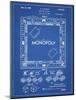 PP131- Blueprint Monopoly Patent Poster-Cole Borders-Mounted Giclee Print