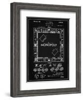 PP131- Vintage Black Monopoly Patent Poster-Cole Borders-Framed Giclee Print