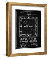 PP131- Vintage Black Monopoly Patent Poster-Cole Borders-Framed Giclee Print