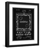PP131- Vintage Black Monopoly Patent Poster-Cole Borders-Framed Giclee Print