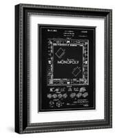 PP131- Vintage Black Monopoly Patent Poster-Cole Borders-Framed Giclee Print