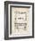 PP131- Vintage Parchment Monopoly Patent Poster-Cole Borders-Framed Giclee Print