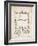 PP131- Vintage Parchment Monopoly Patent Poster-Cole Borders-Framed Giclee Print