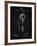 PP133- Vintage Black Thomas Edison Light Bulb Poster-Cole Borders-Framed Giclee Print