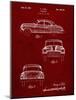 PP134- Burgundy Buick Super 1949 Car Patent Poster-Cole Borders-Mounted Giclee Print