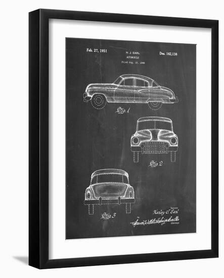 PP134- Chalkboard Buick Super 1949 Car Patent Poster-Cole Borders-Framed Giclee Print