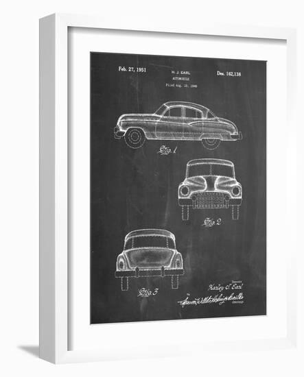 PP134- Chalkboard Buick Super 1949 Car Patent Poster-Cole Borders-Framed Giclee Print