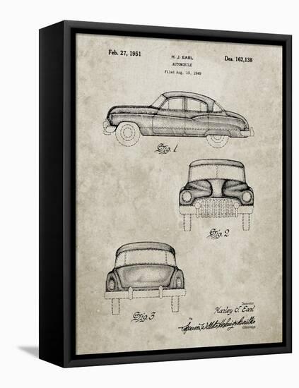 PP134- Sandstone Buick Super 1949 Car Patent Poster-Cole Borders-Framed Premier Image Canvas