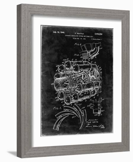 PP14 Black Grunge-Borders Cole-Framed Giclee Print