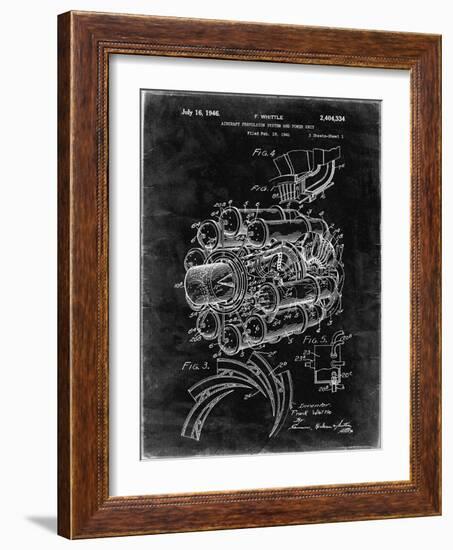 PP14 Black Grunge-Borders Cole-Framed Giclee Print