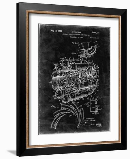 PP14 Black Grunge-Borders Cole-Framed Giclee Print