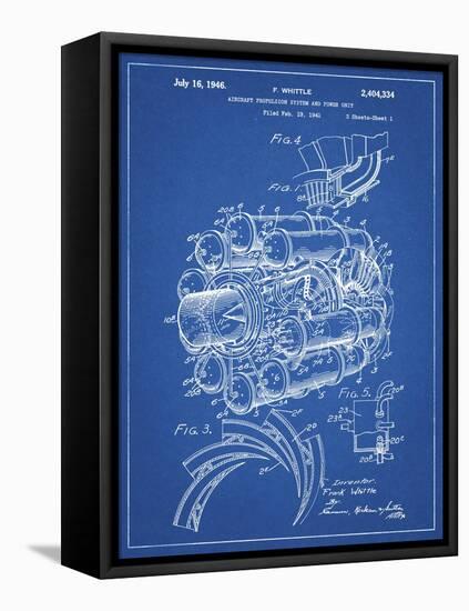 PP14 Blueprint-Borders Cole-Framed Premier Image Canvas