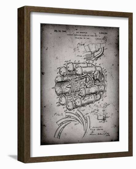 PP14 Faded Grey-Borders Cole-Framed Giclee Print