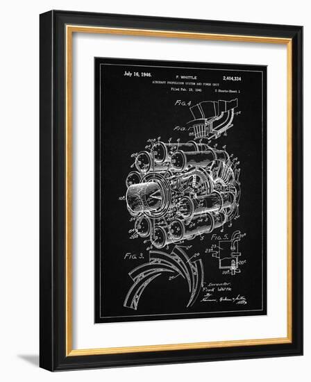 PP14 Vintage Black-Borders Cole-Framed Giclee Print