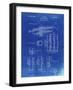 PP141- Faded Blueprint Selmer 1939 Trumpet Patent Poster-Cole Borders-Framed Giclee Print