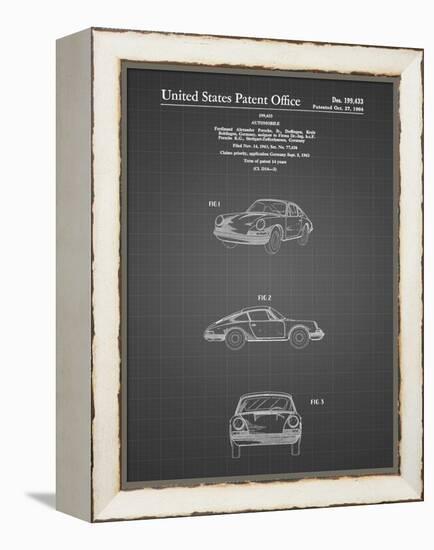 PP144- Black Grid 1964 Porsche 911  Patent Poster-Cole Borders-Framed Premier Image Canvas