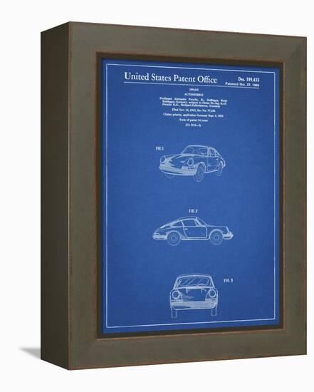 PP144- Blueprint 1964 Porsche 911  Patent Poster-Cole Borders-Framed Premier Image Canvas