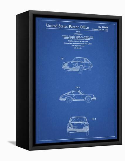 PP144- Blueprint 1964 Porsche 911  Patent Poster-Cole Borders-Framed Premier Image Canvas