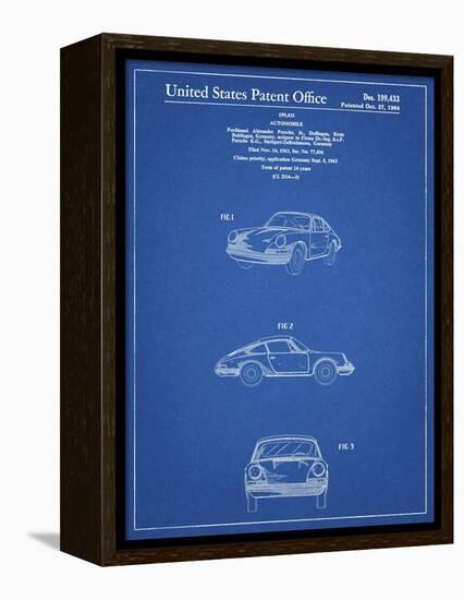 PP144- Blueprint 1964 Porsche 911  Patent Poster-Cole Borders-Framed Premier Image Canvas
