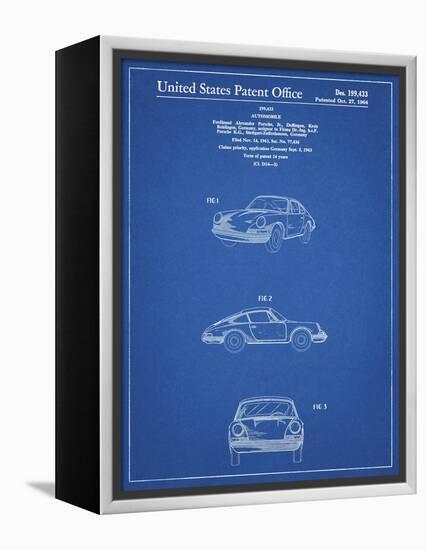 PP144- Blueprint 1964 Porsche 911  Patent Poster-Cole Borders-Framed Premier Image Canvas