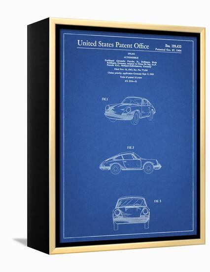 PP144- Blueprint 1964 Porsche 911  Patent Poster-Cole Borders-Framed Premier Image Canvas