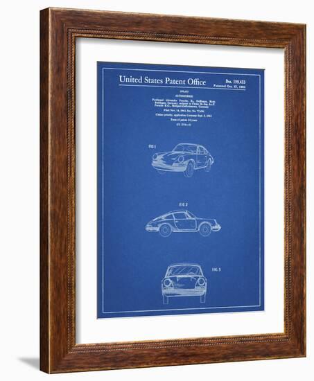 PP144- Blueprint 1964 Porsche 911  Patent Poster-Cole Borders-Framed Giclee Print