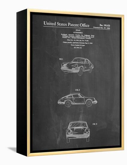 PP144- Chalkboard 1964 Porsche 911  Patent Poster-Cole Borders-Framed Premier Image Canvas