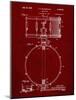 PP147- Burgundy Slingerland Snare Drum Patent Poster-Cole Borders-Mounted Giclee Print
