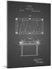 PP149- Black Grid Pool Table Patent Poster-Cole Borders-Mounted Giclee Print