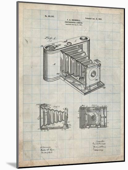 PP15 Antique Grid Parchment-Borders Cole-Mounted Giclee Print