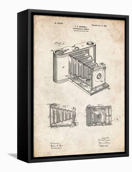 PP15 Vintage Parchment-Borders Cole-Framed Premier Image Canvas